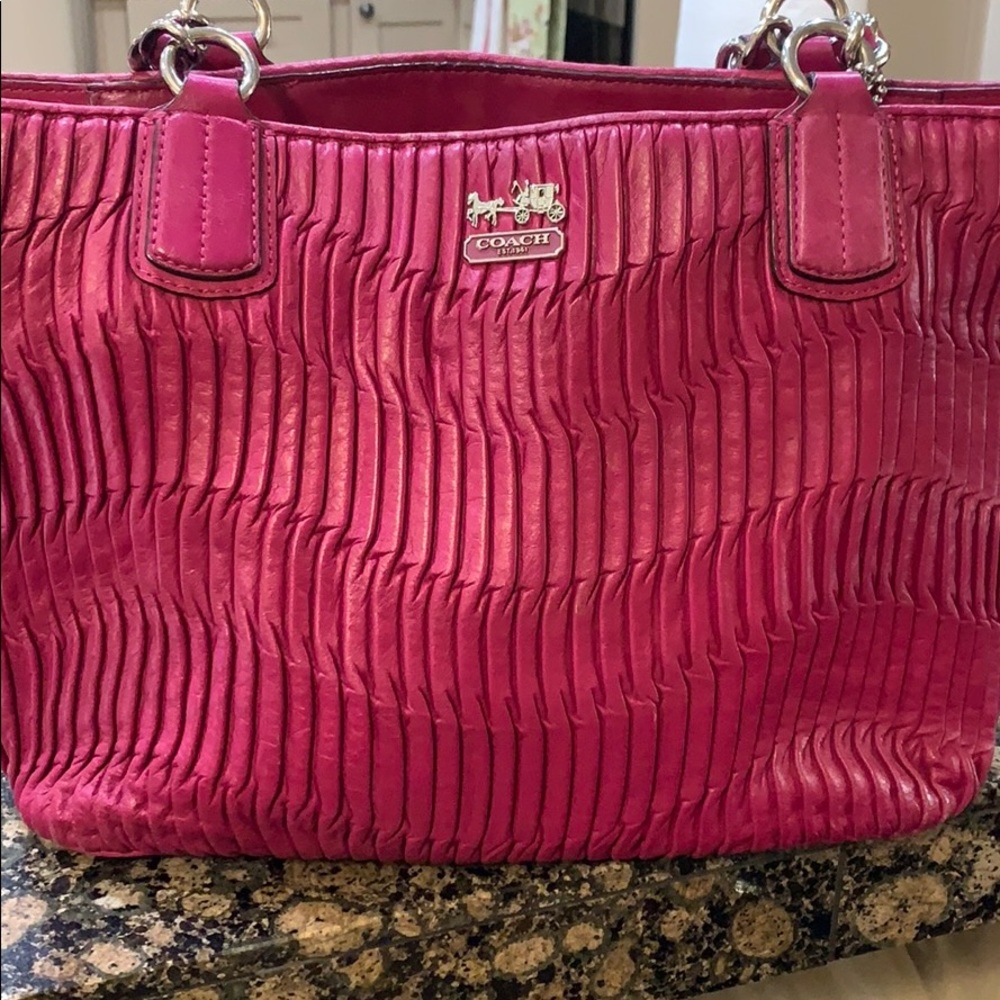 Pink Coach Hand Bag - Picture 5 of 6